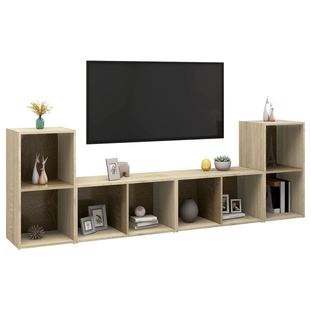 TV skapji, 4 gab., ozolkoka, 72x35x36,5cm, koks