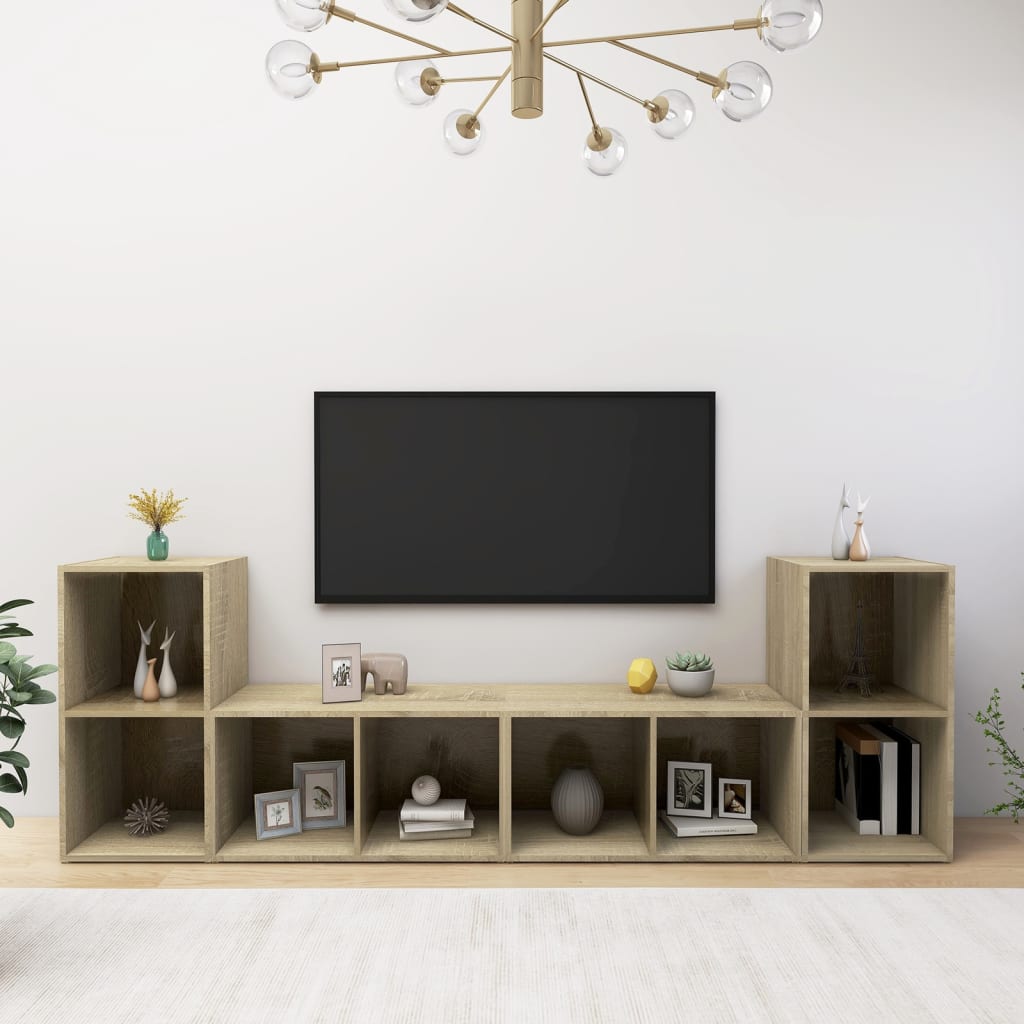 TV skapji, 4 gab., ozolkoka, 72x35x36,5cm, koks
