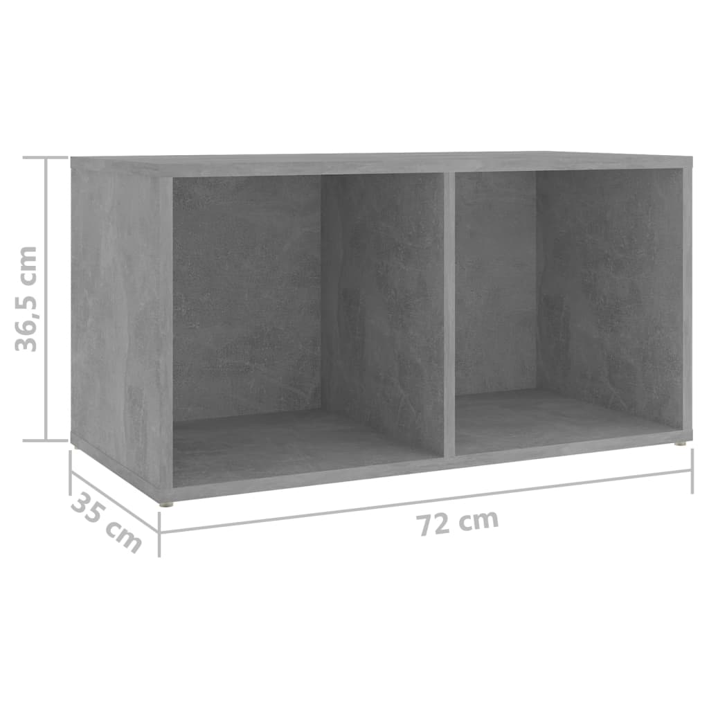 TV skapji, 4 gab., betona, 72x35x36,5cm, koks
