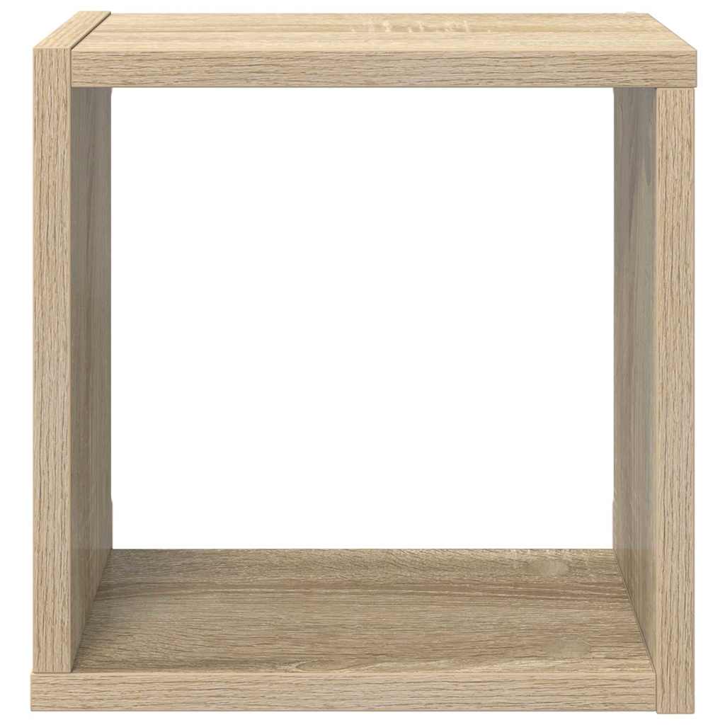 Sieninės lentynos, 2vnt., ąžuolo, 26x15x26cm, kubo formos