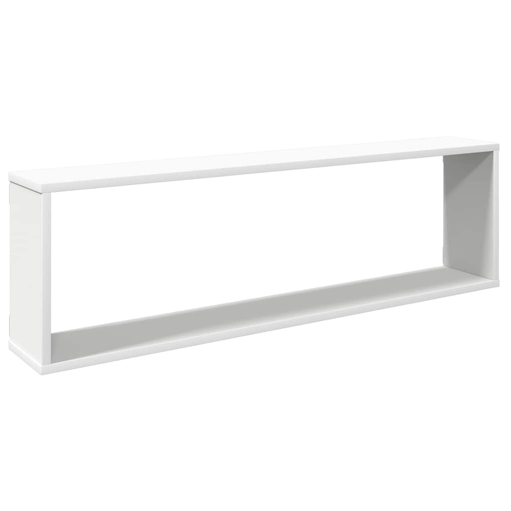 Wall shelves, 2 pcs., white, 100x15x30cm, engineered wood