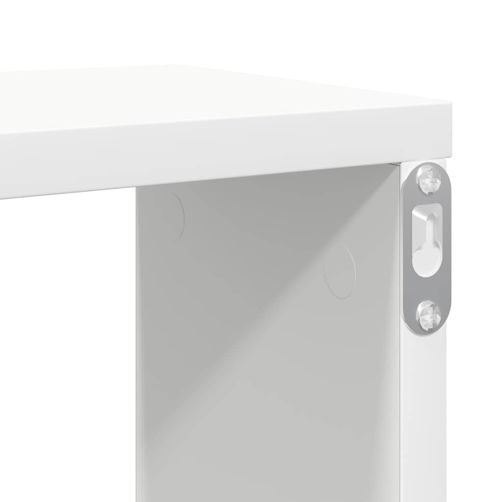 Wall shelves, 2 pcs., white, 100x15x30cm, engineered wood