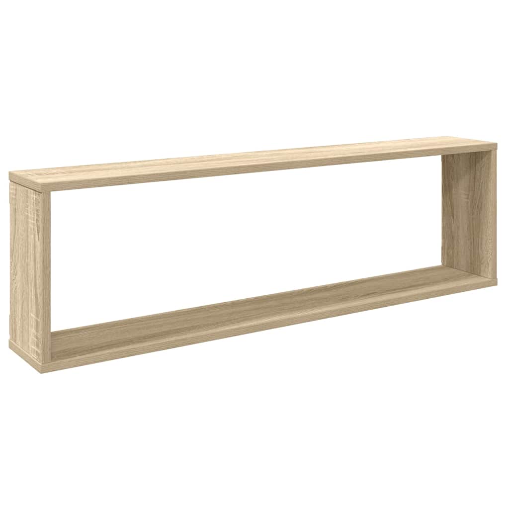 Wall shelves, 4 pcs., oak, 100x15x30cm, finished wood