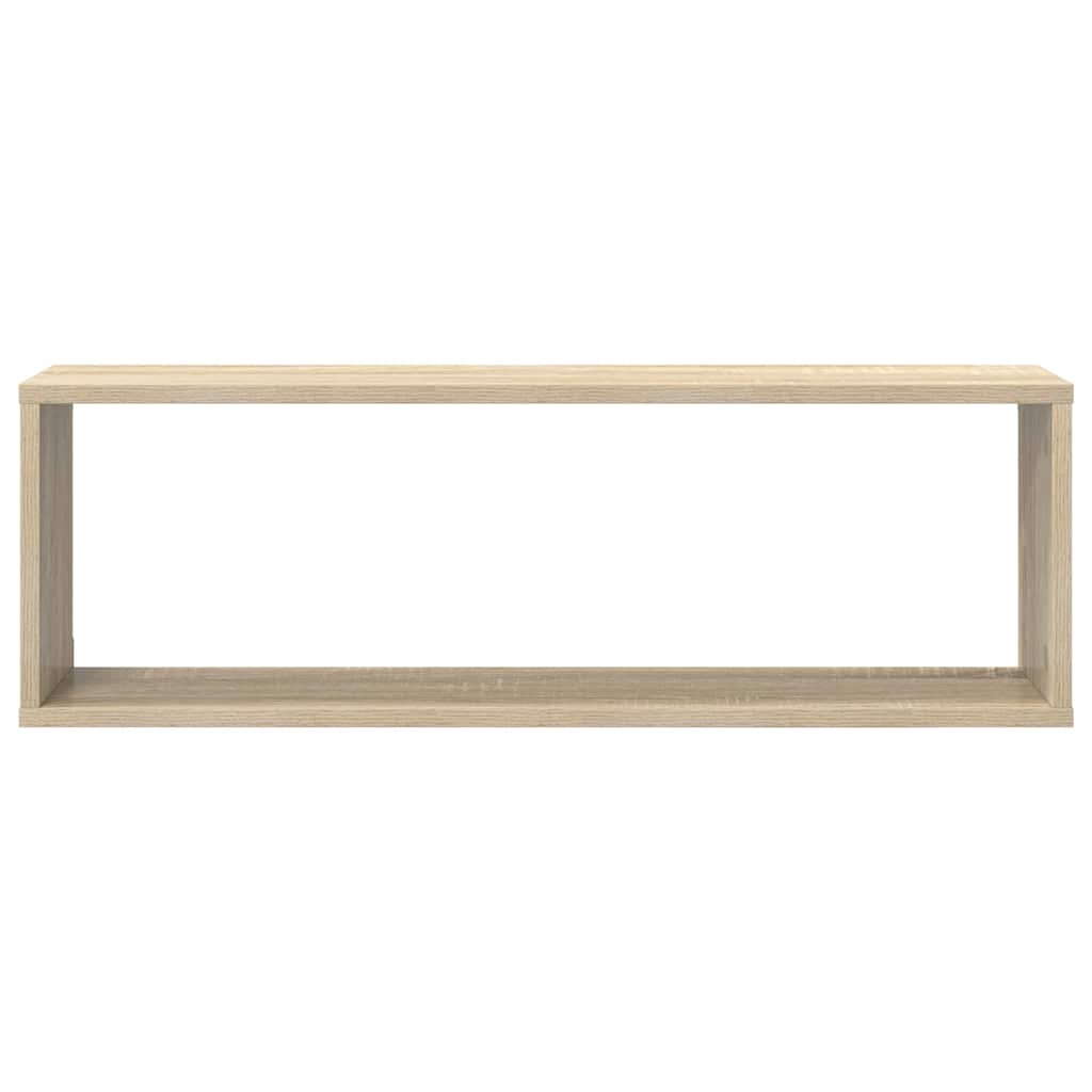 Wall shelves, 2 pcs., oak, 80x15x26.5cm, wood