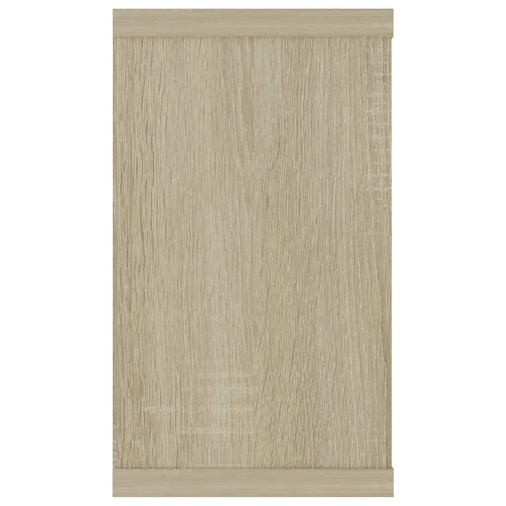 Sieninės lentynos, 2vnt., ąžuolo, 80x15x26,5cm, mediena