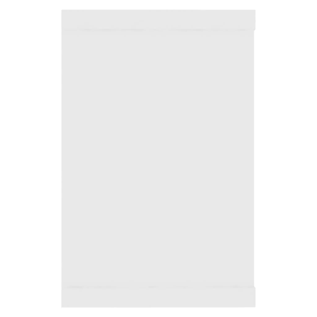 Wall shelves, 6 pcs., white, 60x15x23 cm, engineered wood