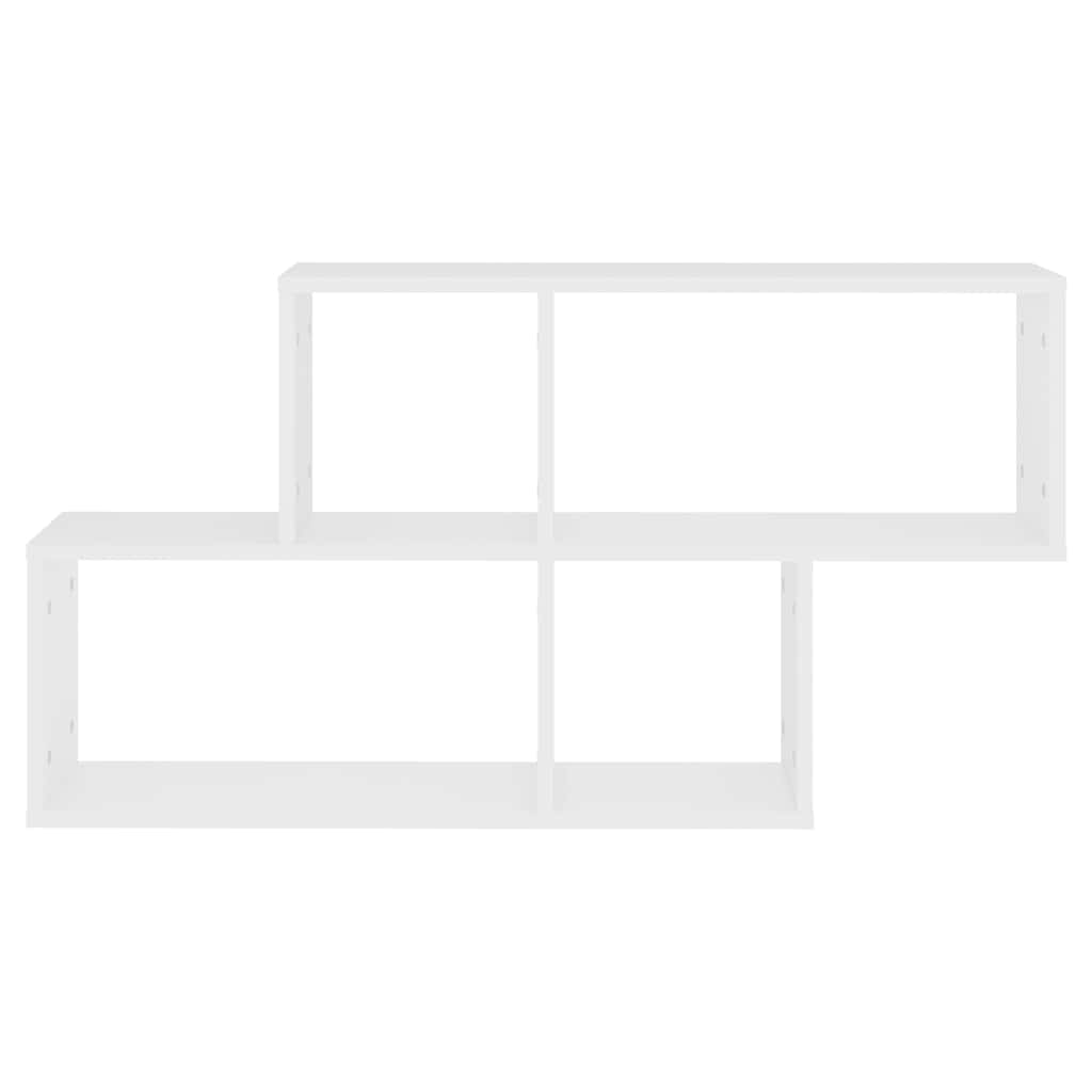 Wall shelf, white, 100x18x53cm, engineered wood
