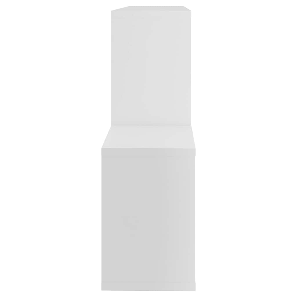 Wall shelf, white, 100x18x53cm, engineered wood