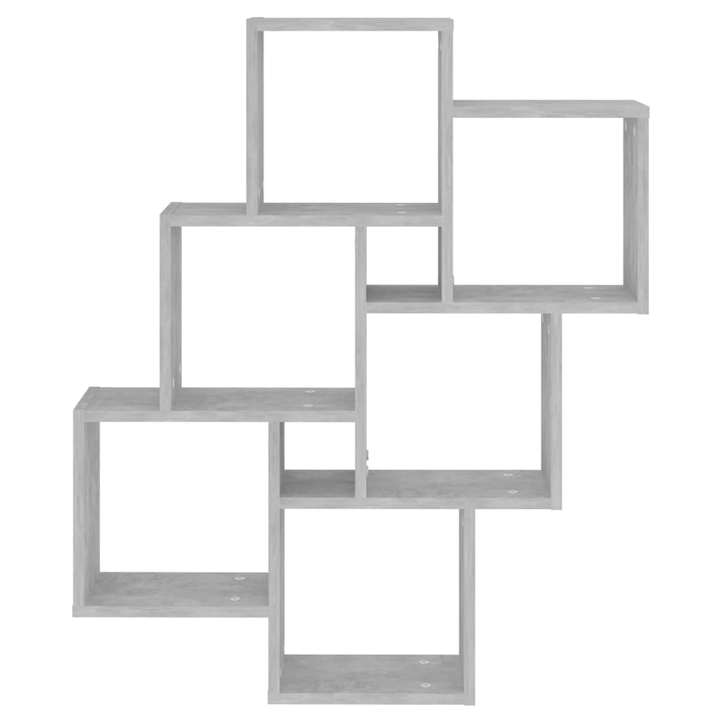 Wall shelf, concrete gray, 78x15x93cm, engineered wood