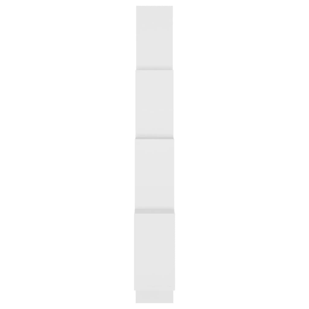 Wall shelf, white, 90x15x119cm, engineered wood