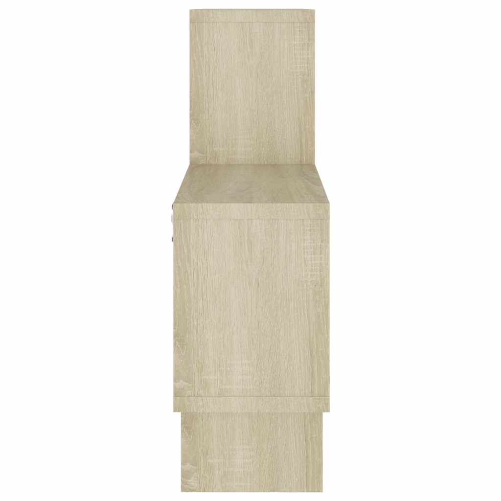 Car-shaped wall shelf, oak, 82x15x51cm, wood