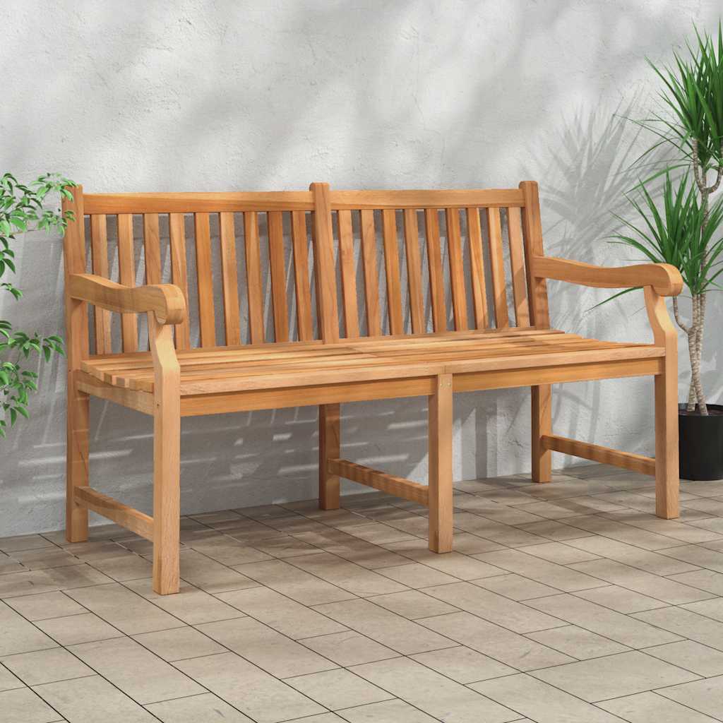 Garden bench, 150cm, solid teak wood
