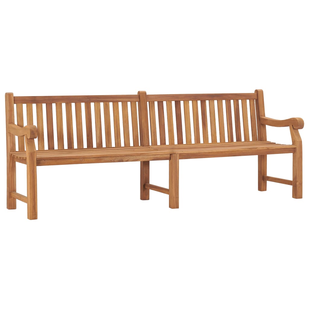 Garden bench, 228cm, solid teak wood