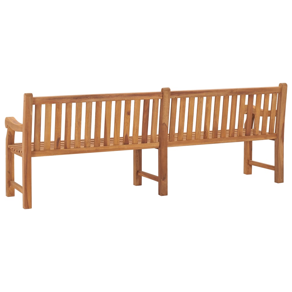 Garden bench, 228cm, solid teak wood