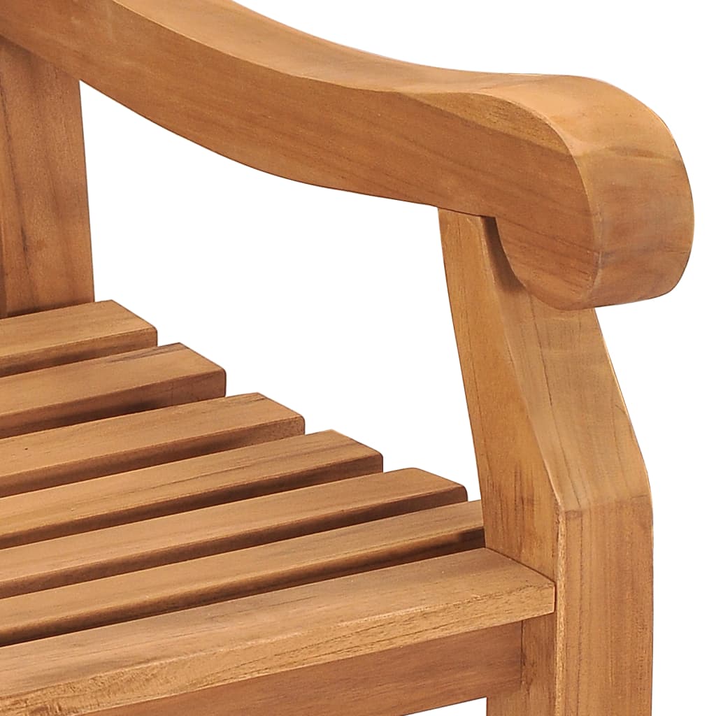 Garden bench, 228cm, solid teak wood