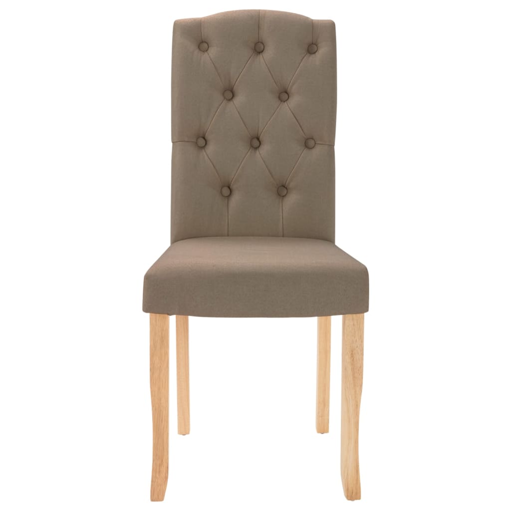 Valgomojo kėdės, 4vnt., taupe spalvos, audinys