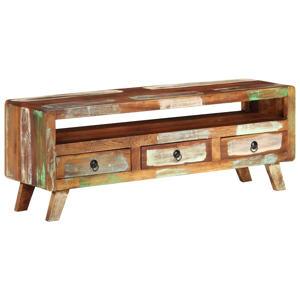 TV skapītis, dažādu krāsu, 110x30x40 cm, pārstrādāta koksne