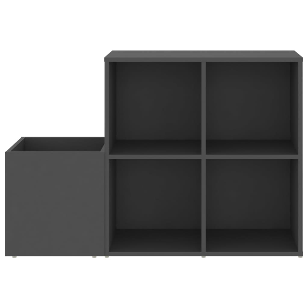 Hallway shoe cabinet, gray, 105x35.5x70cm, wood