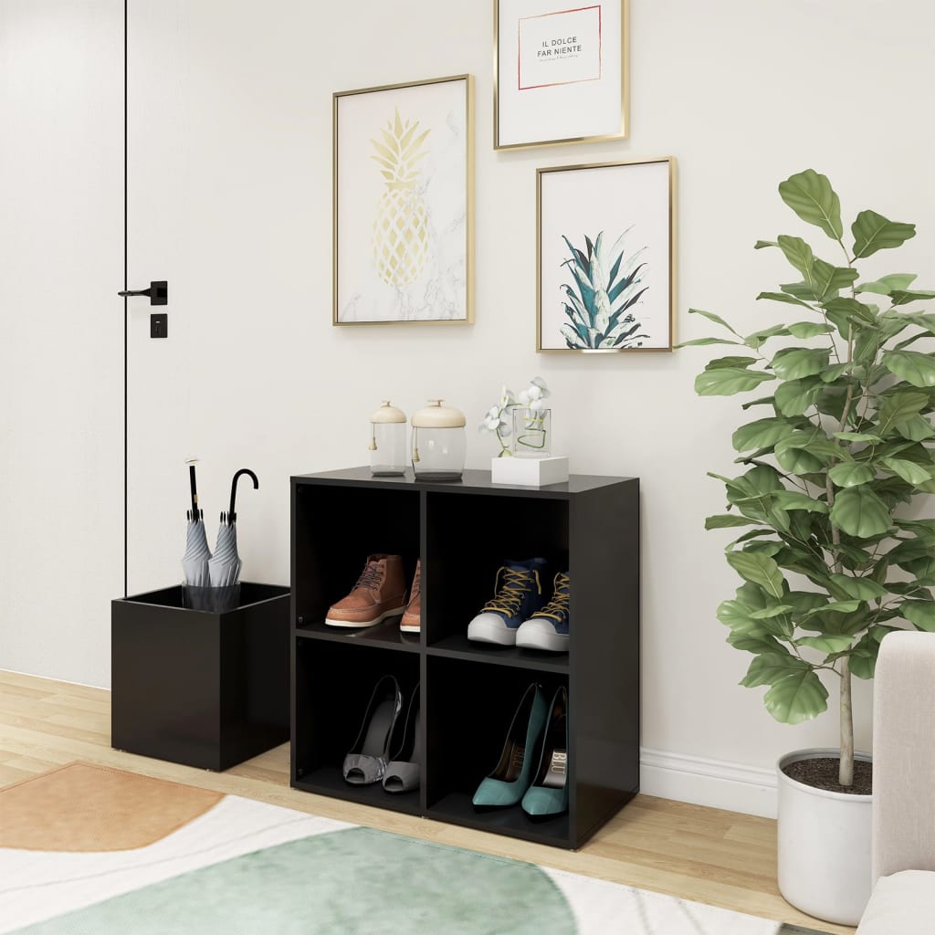 Hallway shoe cabinet, gray, 105x35.5x70cm, wood