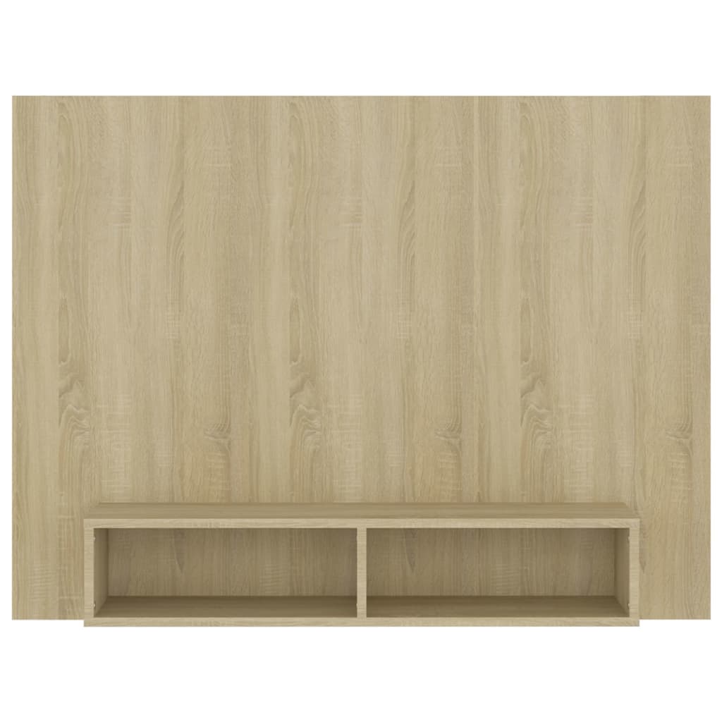 Sieninė TV spintelė, ąžuolo, 120x23,5x90cm, apdirbta mediena