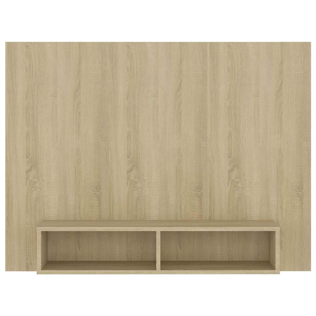Sieninė TV spintelė, ąžuolo, 120x23,5x90cm, apdirbta mediena