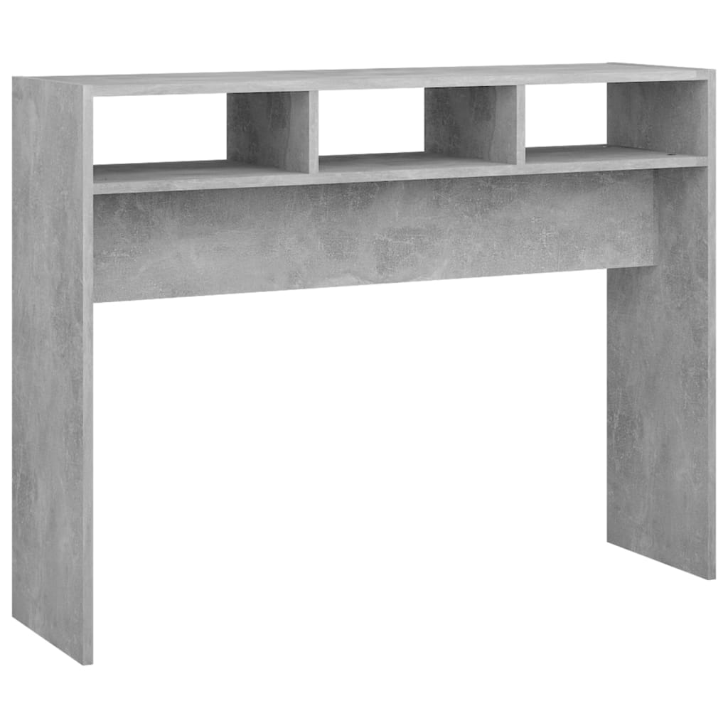 Konsolinis staliukas, betono, 105x30x80cm, apdirbta mediena