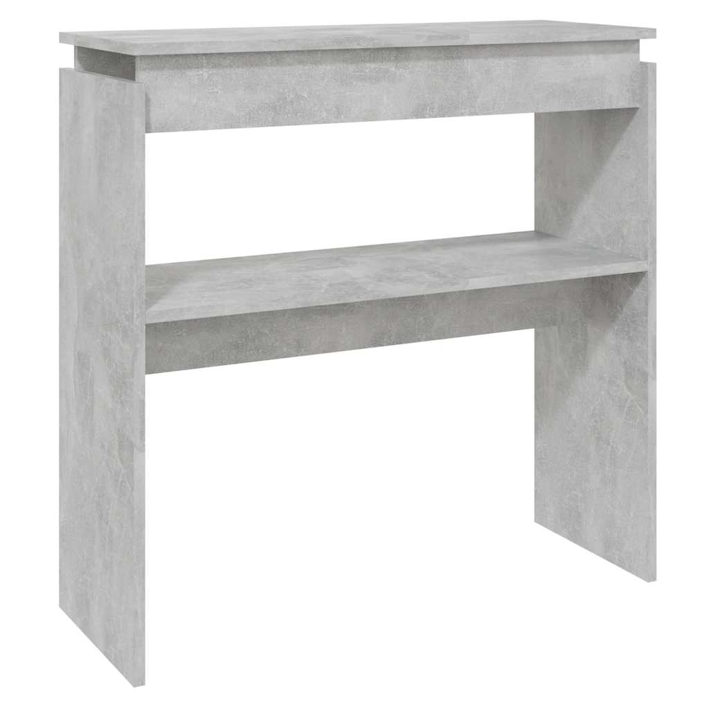 Konsolinis staliukas, betono, 80x30x80cm, apdirbta mediena