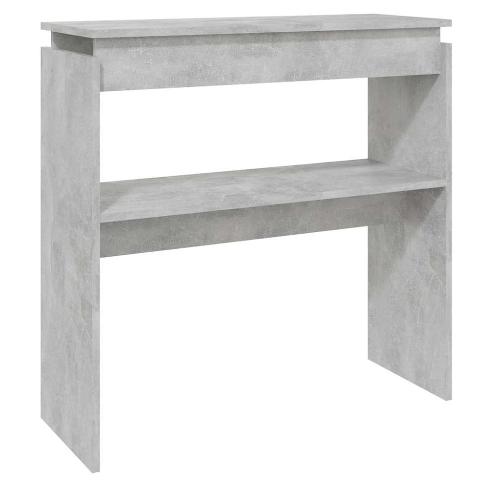 Konsolinis staliukas, betono, 80x30x80cm, apdirbta mediena