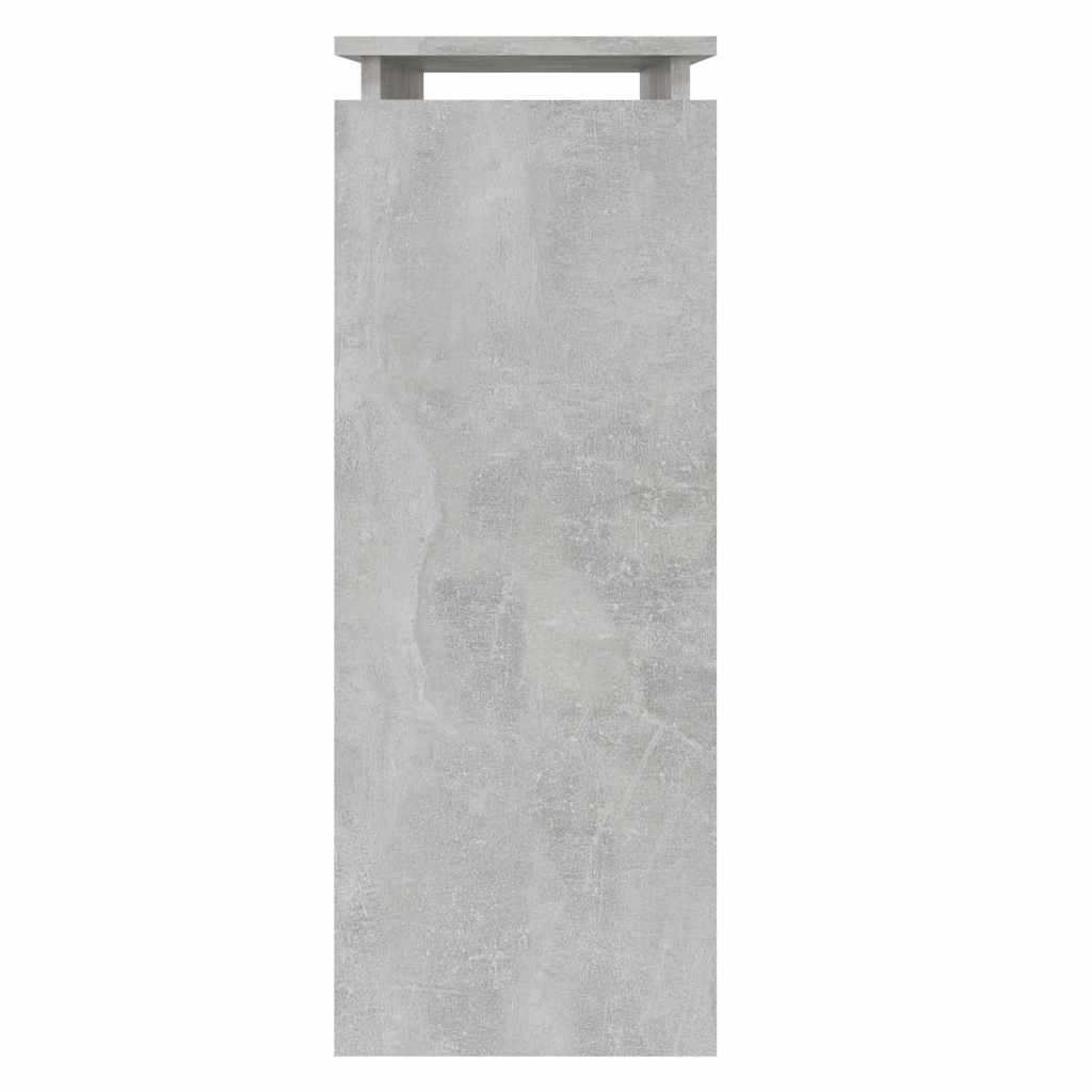 Konsolinis staliukas, betono, 80x30x80cm, apdirbta mediena