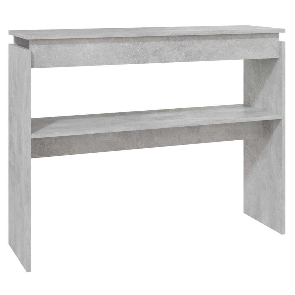 Konsolinis staliukas, betono, 102x30x80cm, apdirbta mediena
