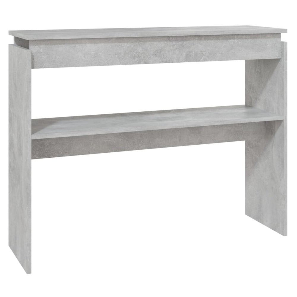 Konsolinis staliukas, betono, 102x30x80cm, apdirbta mediena