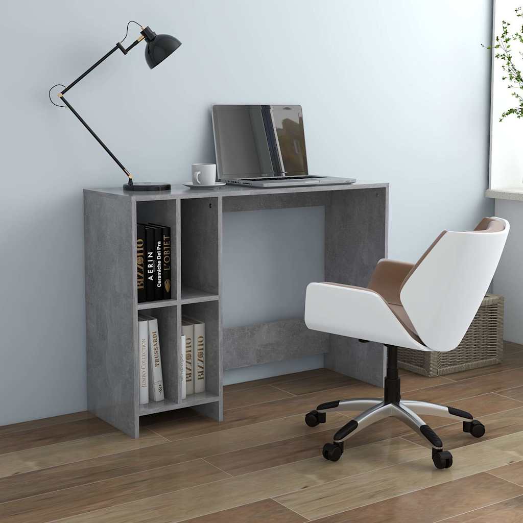 Laptop desk, concrete, 102.5x35x75cm, wood