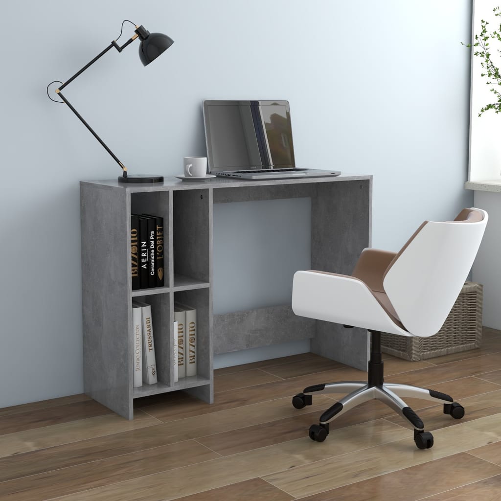 Laptop desk, concrete, 102.5x35x75cm, wood