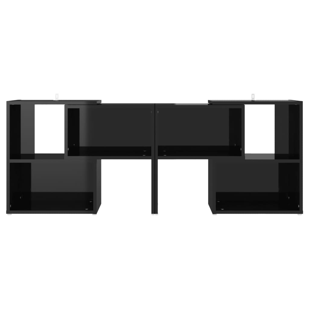 TV skapis, melns, 104x30x52 cm, inženierijas koks