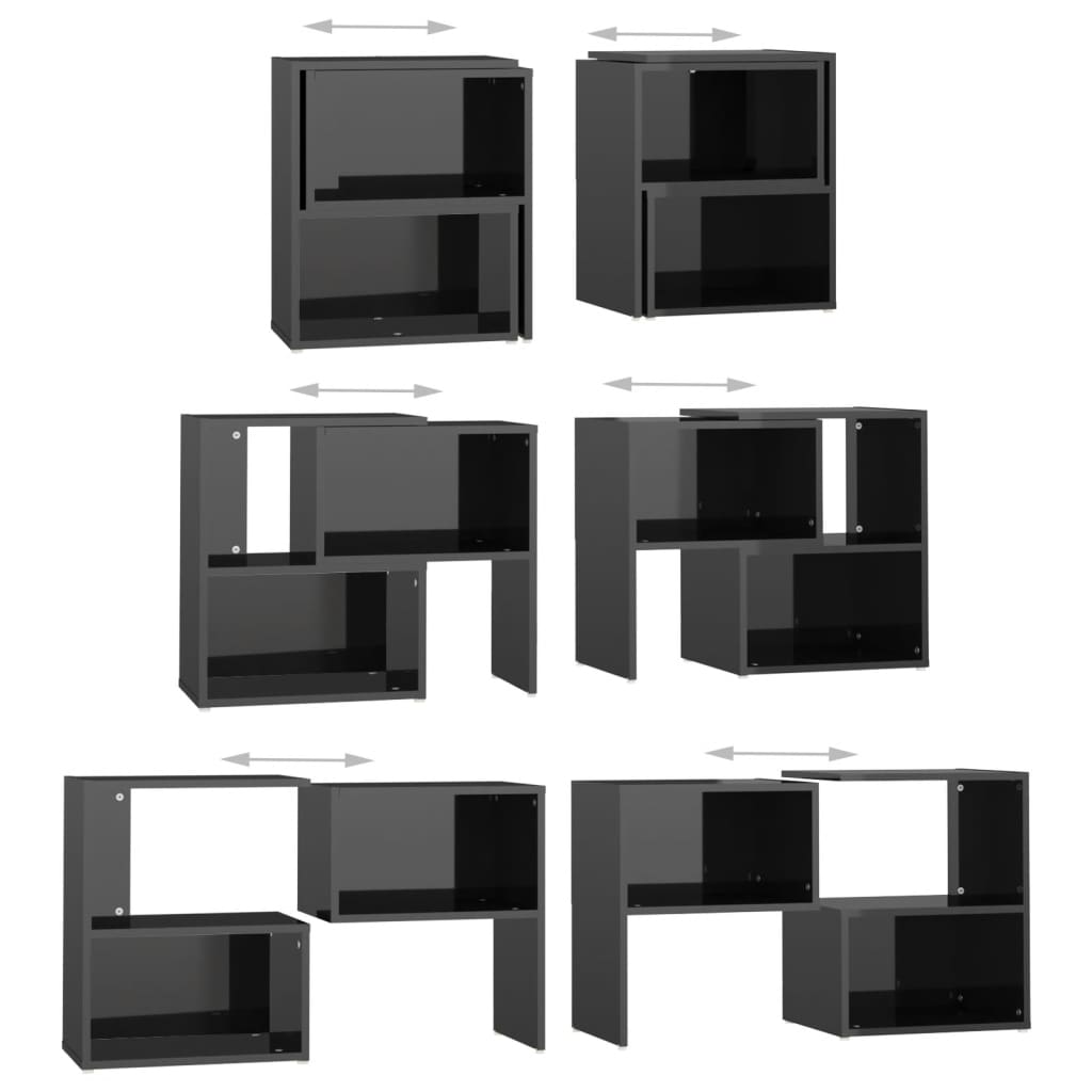 TV skapis, melns, 104x30x52 cm, inženierijas koks