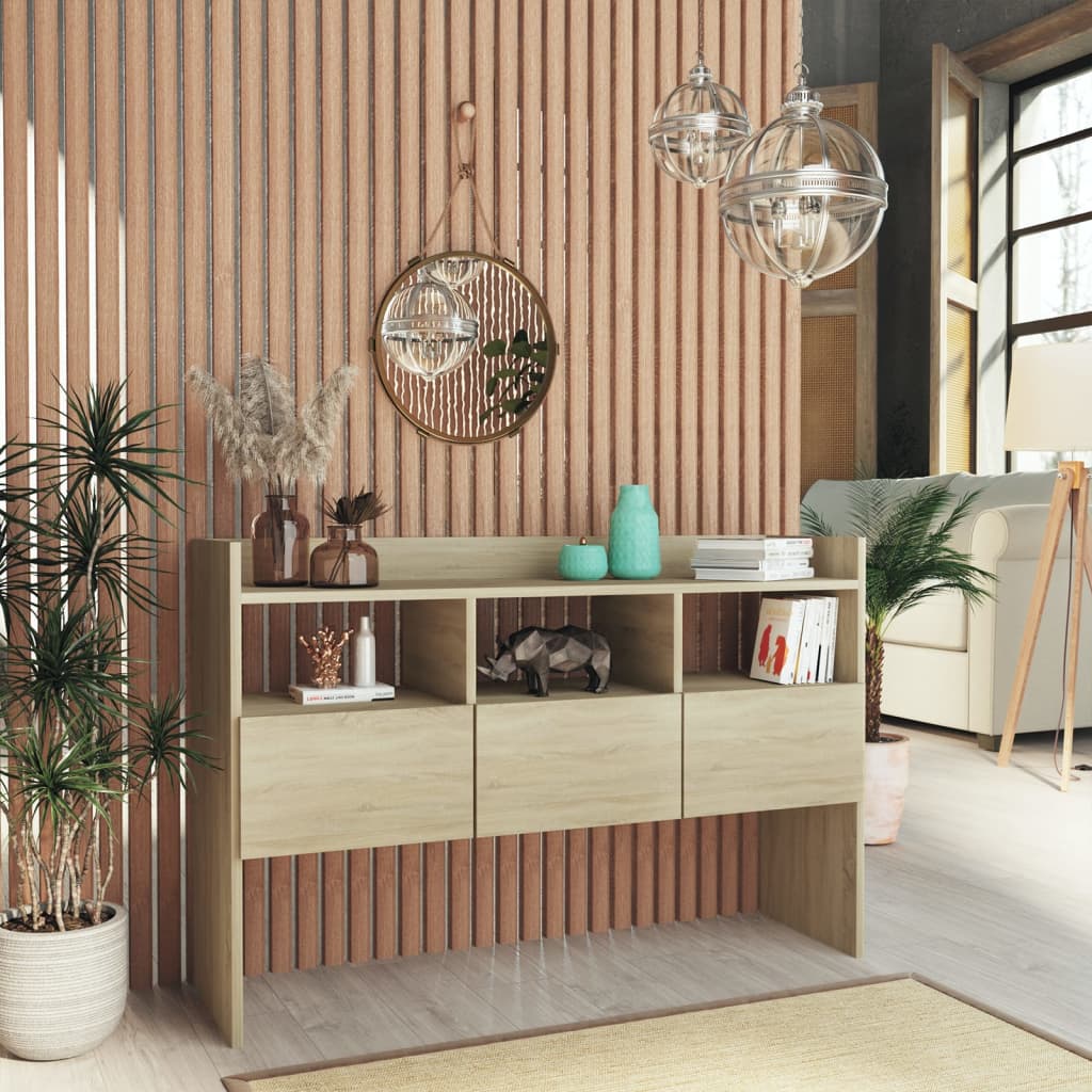 Sideboard, Sonoma oak, 105x30x70cm, engineered wood