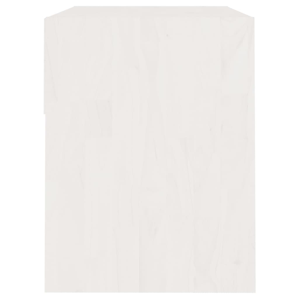 Nightstands, 2 pcs., white, 40x31x40cm, solid pine