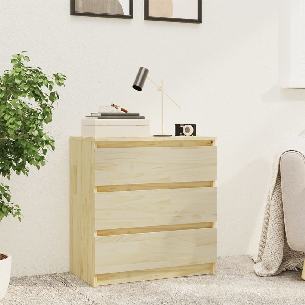 Nightstand, 60x36x64cm, solid pine