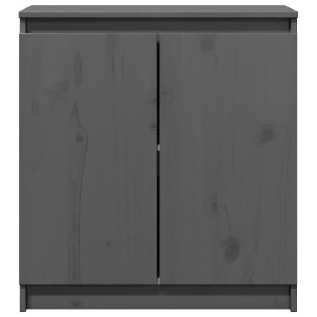 Side cabinet, grey, 60x36x65cm, solid pine