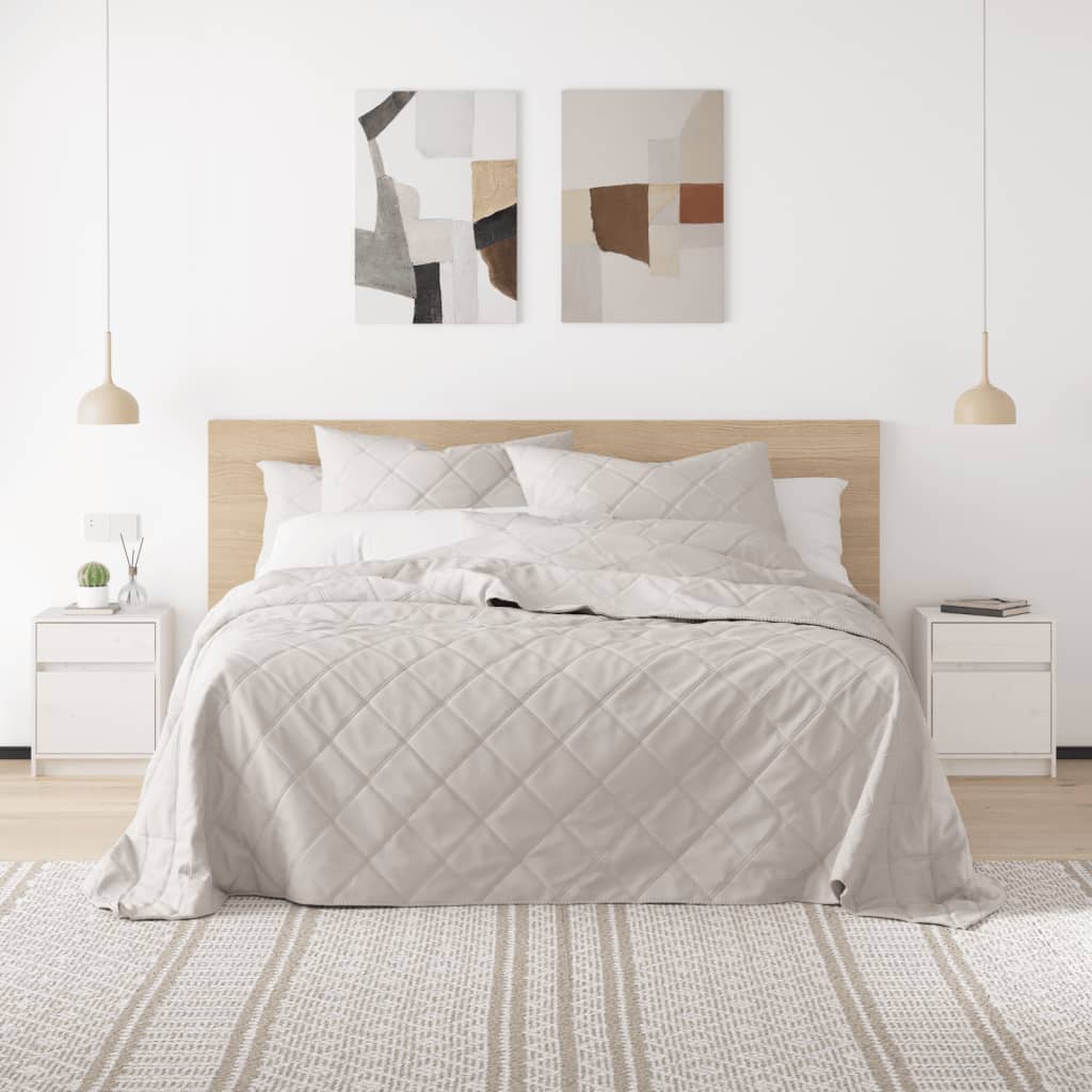 Naktinės spintelės, 2vnt., baltos, 40x31x50cm, pušies masyvas