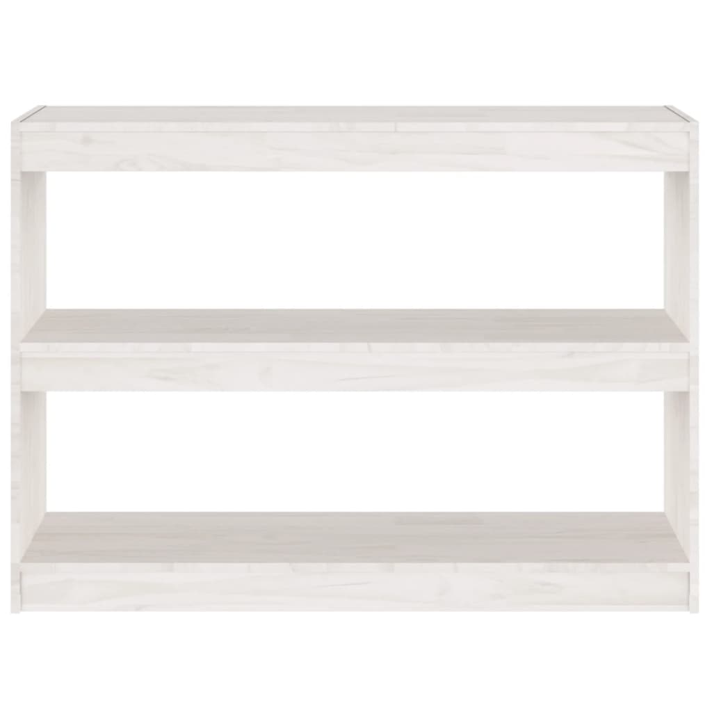 Grāmatu skapis/telpas sadalītājs, balts, 100x30x71,5cm, priede