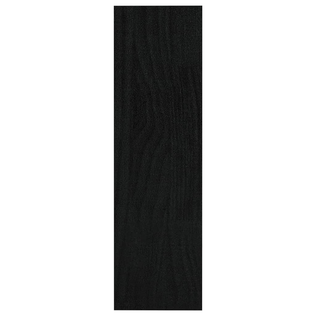 Spintelė knygoms/kambario pertvara, juoda, 100x30x103cm, pušis