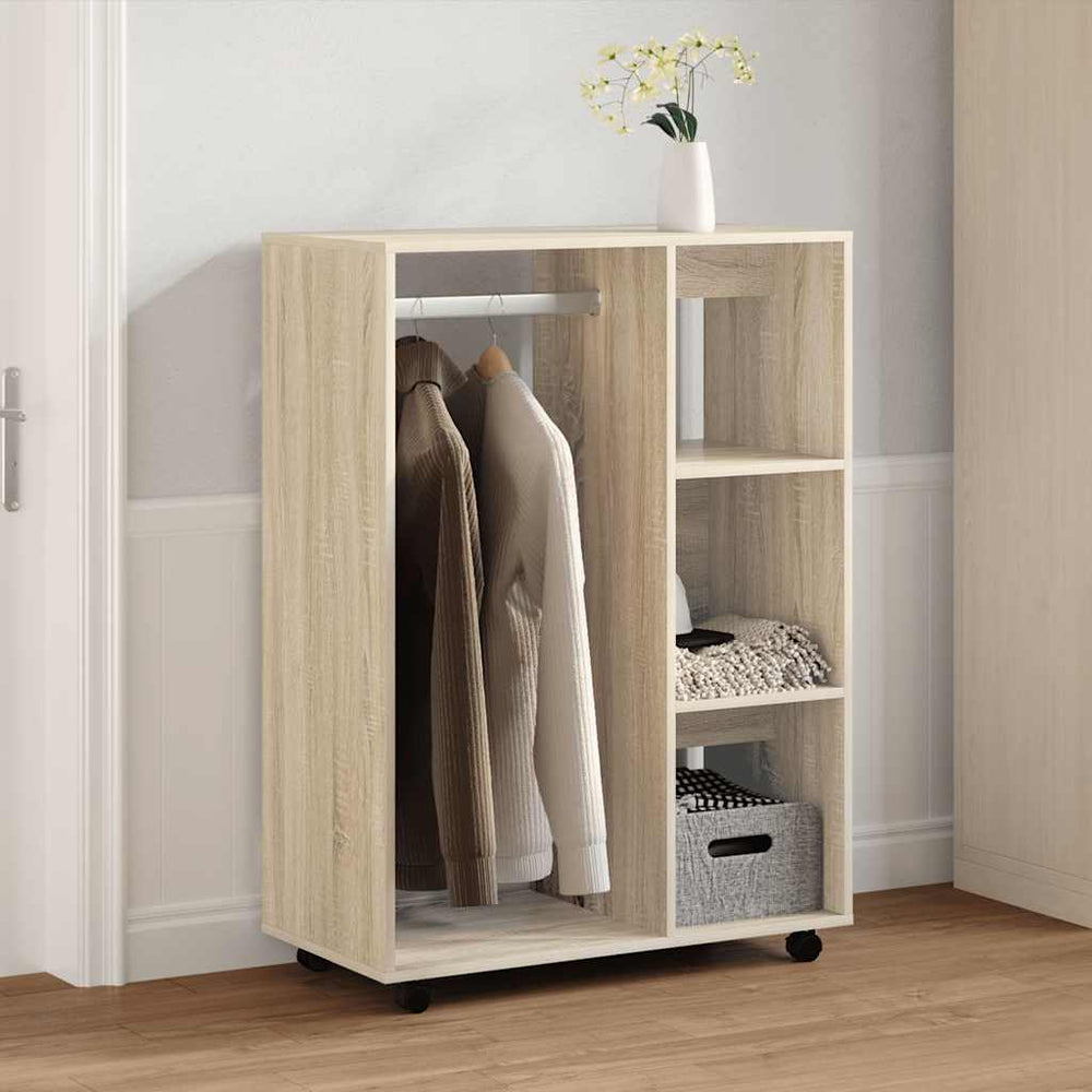 Wardrobe, Sonoma oak, 80x40x110cm, engineered wood