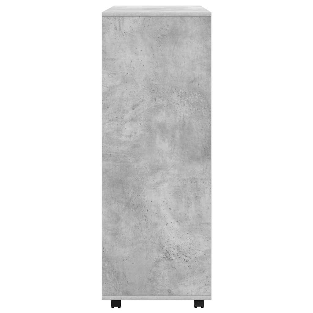 Drabužių spinta, betono pilka, 80x40x110cm, apdirbta mediena