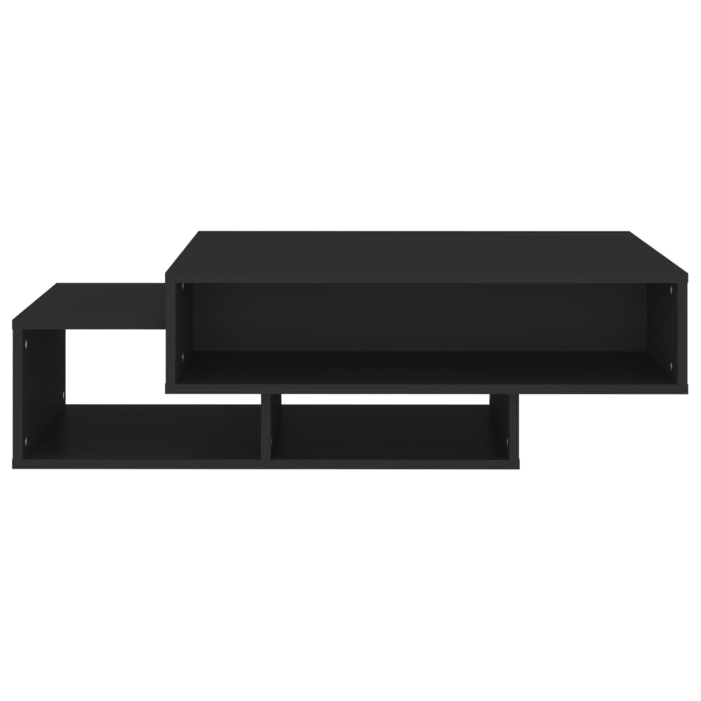 Coffee table, black, 105x55x32cm, engineered wood