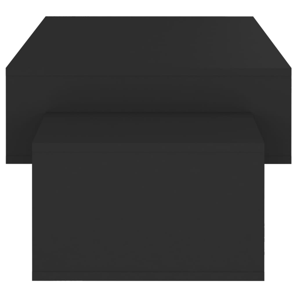 Coffee table, black, 105x55x32cm, engineered wood