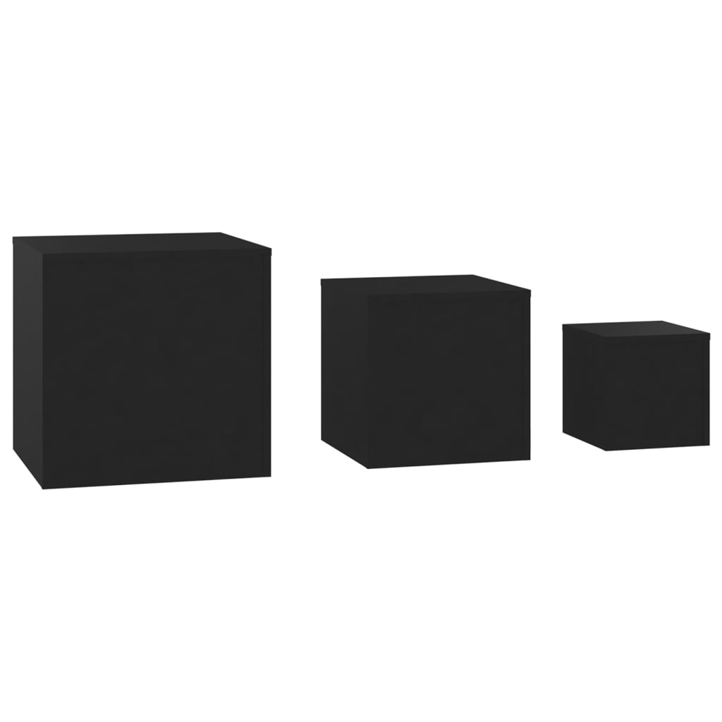 Side tables CARMEN I, black