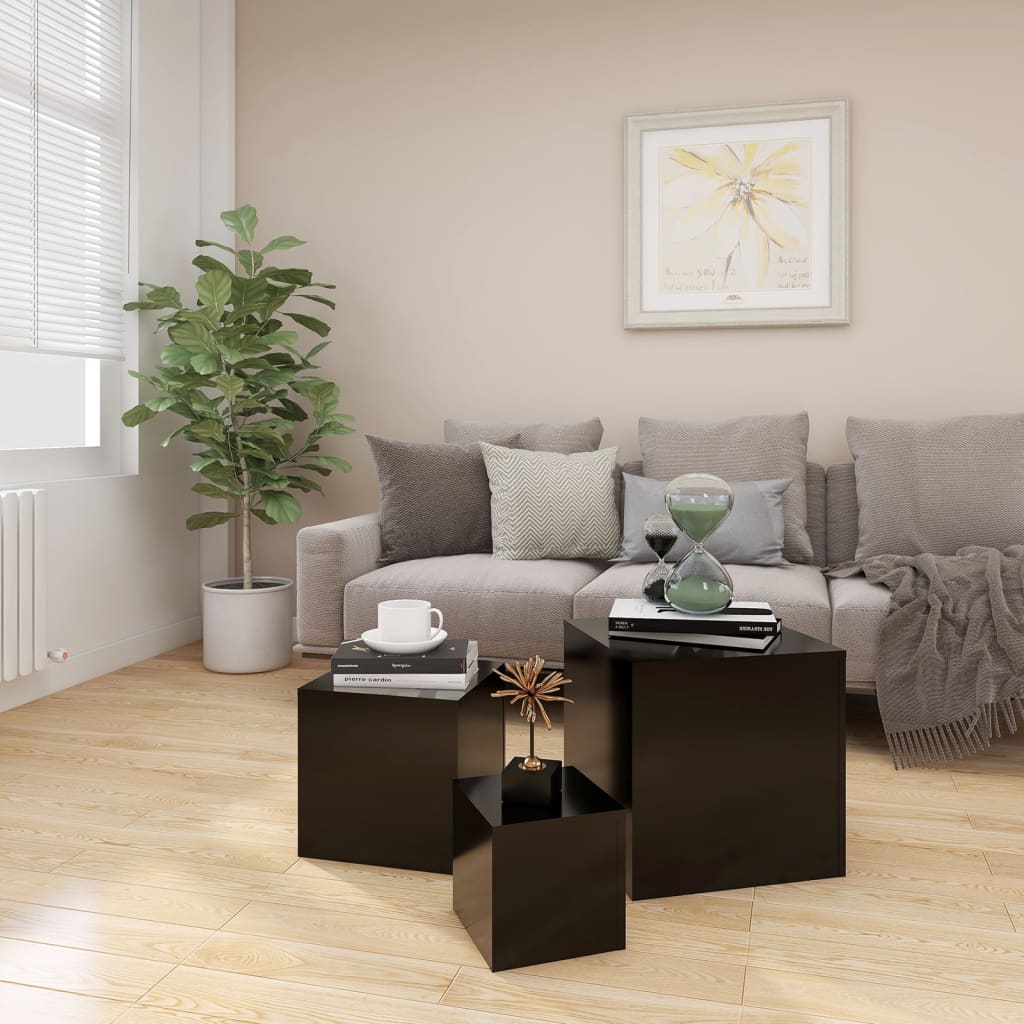 Side tables CARMEN I, black