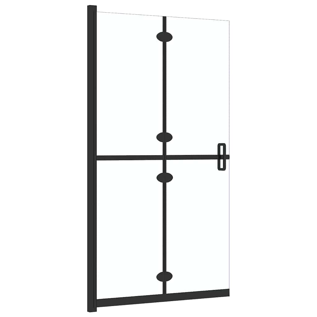 Folding shower screen, clear, 100x190cm, ESG glass