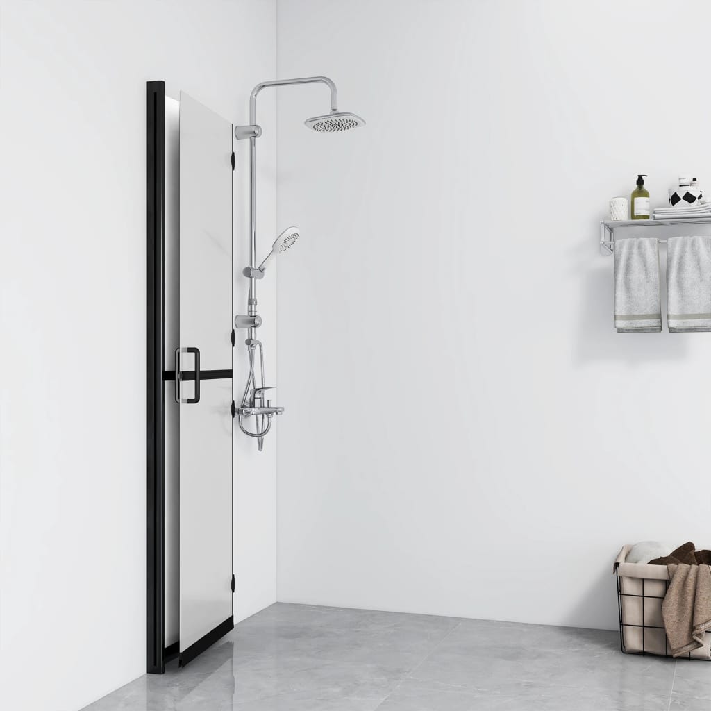Salokāma dušas siena, matēta, 80x190cm, ESG stikls